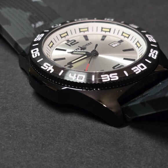 Chase Durer Men’s 45mm Silver Sun-Ray Dial Quartz Watch CDW-0175 - Picture 1 of 11